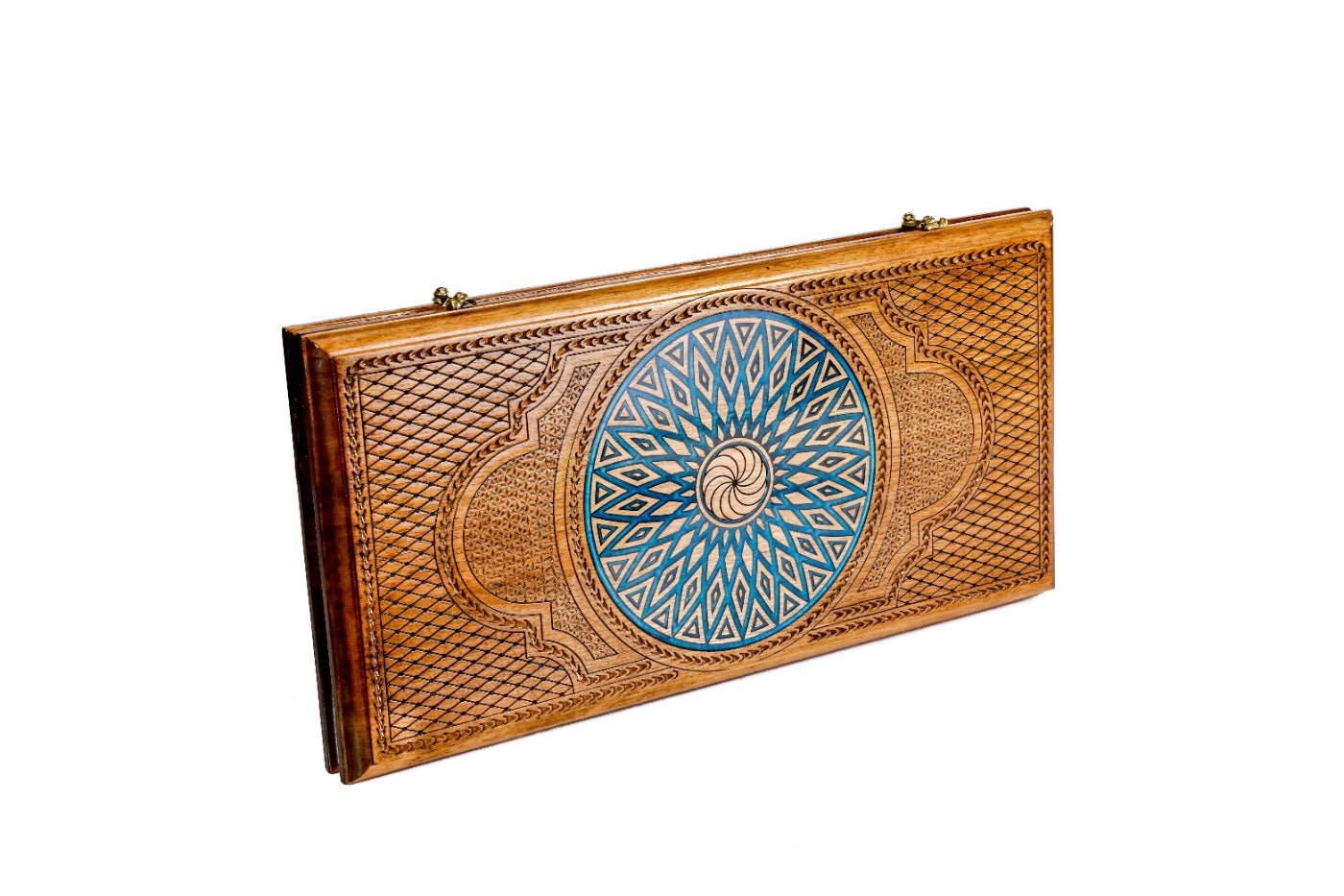 Backgammon Board - Ornamental With Epoxy - Unumperfectus
