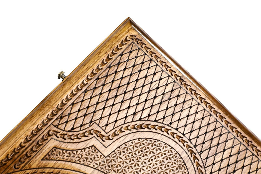 Backgammon Board - Ornamental With Epoxy - Unumperfectus