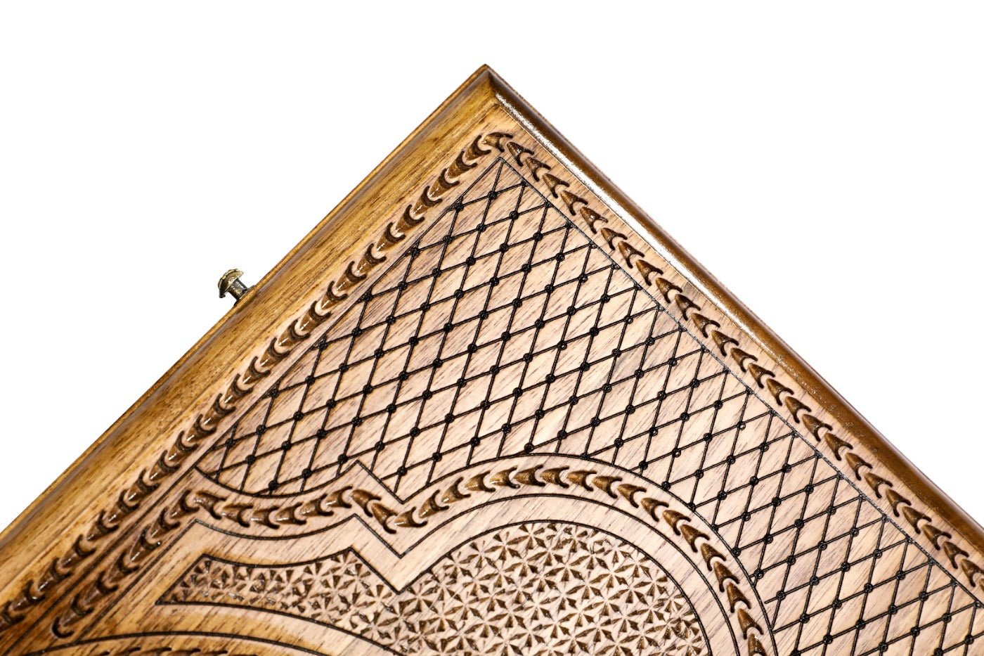 Backgammon Board - Ornamental With Epoxy - Unumperfectus