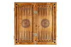 Ornamental Epoxy backgammon board - angled view
