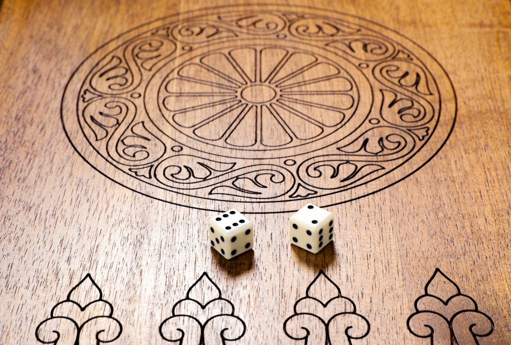Backgammon Board - Pomegranate Tree Epoxy - Unumperfectus