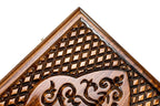 Coat of Arms of Uzbekistan backgammon board - side profile showing the craftsmanship