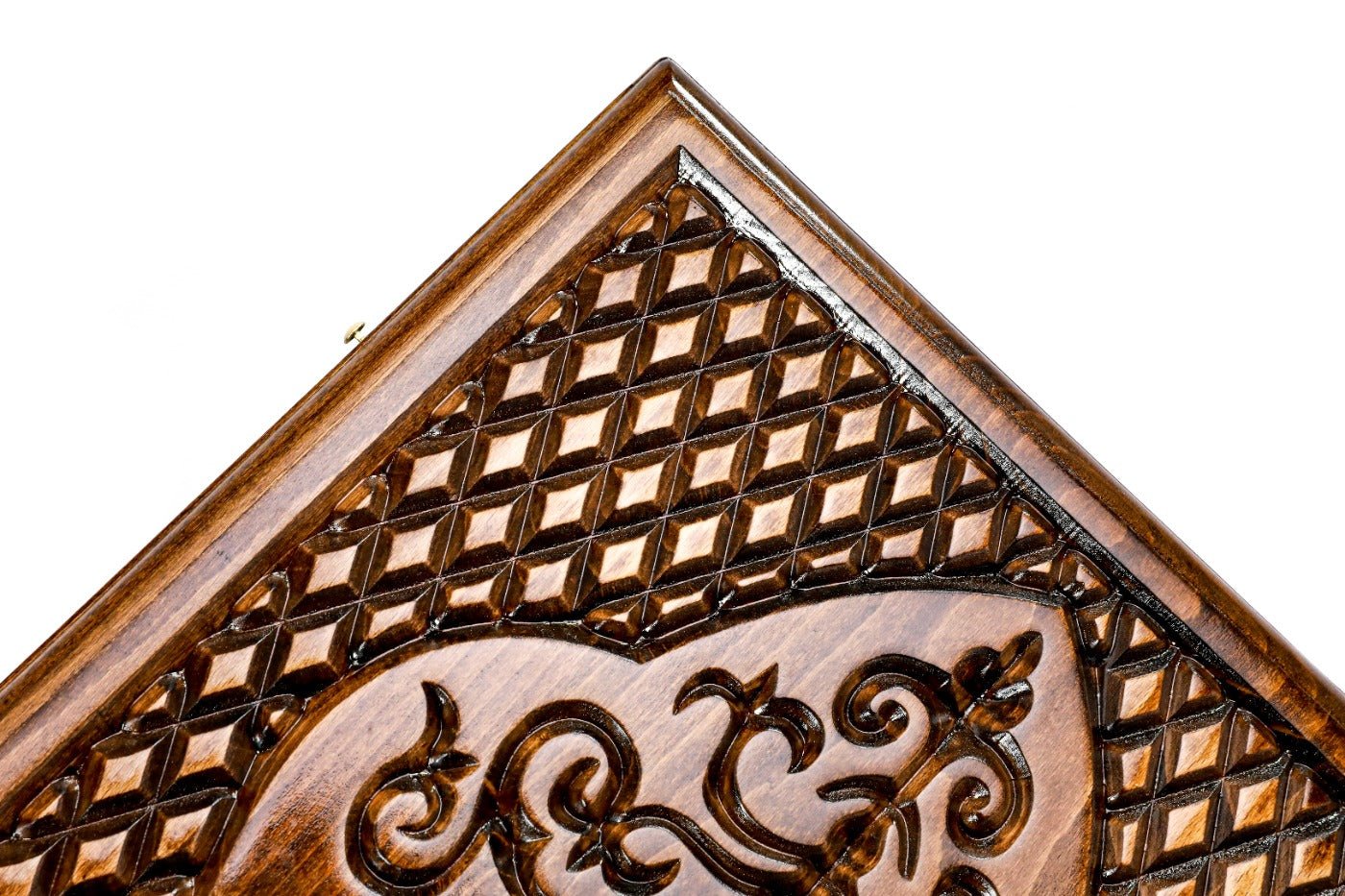 Wooden Backgammon Board Coat of Arms of Uzbekistan 23.6" | 60 cm - Unumperfectus