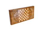 Ornament backgammon board in wood by Hrachya Ohanyan