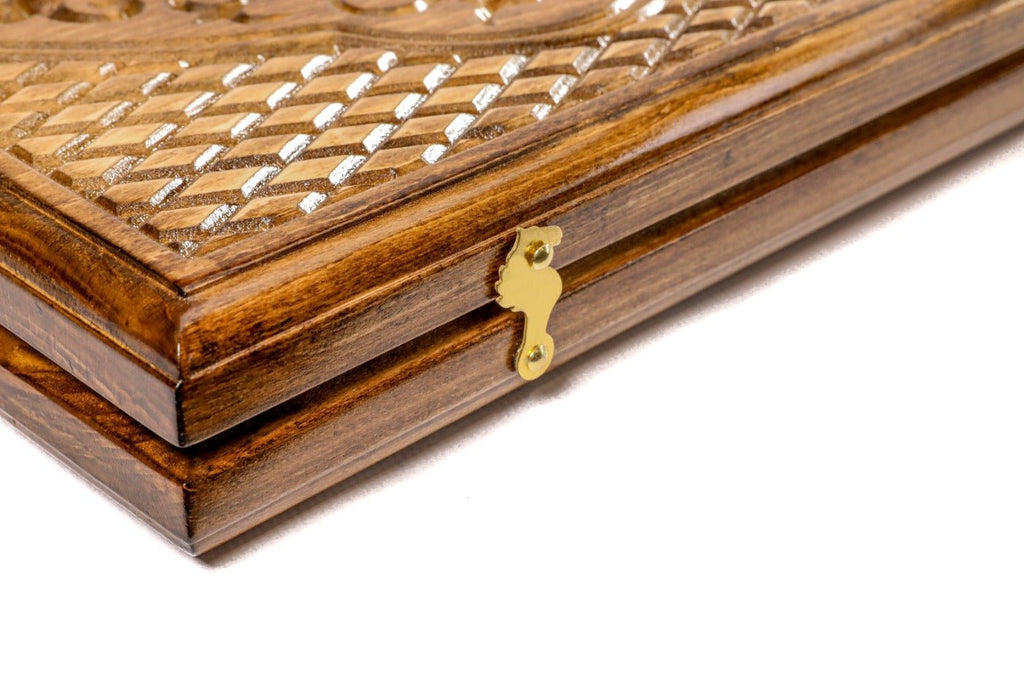 Wooden Backgammon Board Ornament 23.6" | 60 cm - Unumperfectus