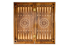 Ornament backgammon board - angled view