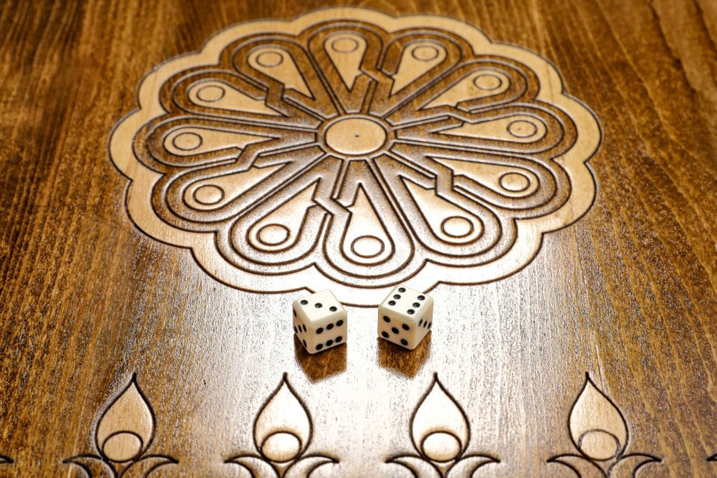 Wooden Backgammon Board Ornament 23.6" | 60 cm - Unumperfectus