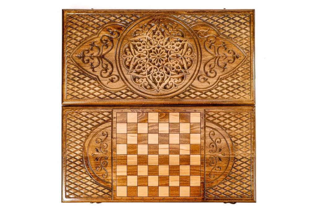 Wooden Backgammon Board Ornament 23.6" | 60 cm - Unumperfectus