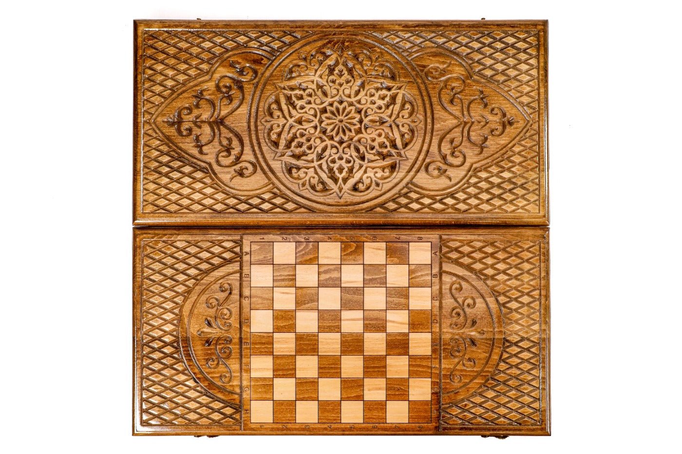 Wooden Backgammon Board Ornament 23.6" | 60 cm - Unumperfectus