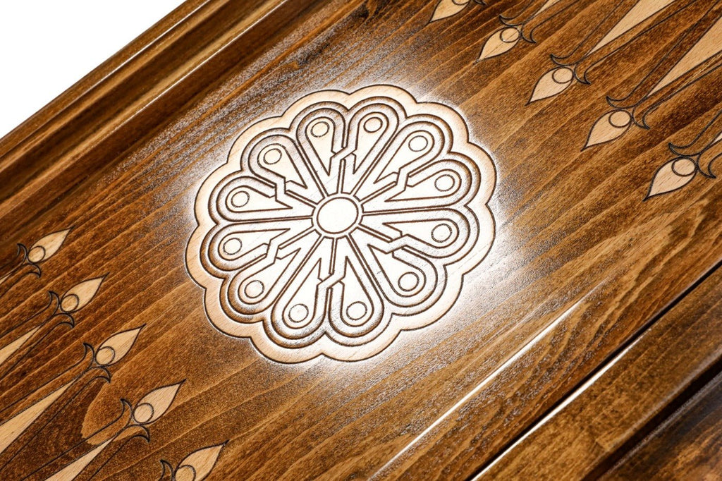 Wooden Backgammon Board Ornament 23.6" | 60 cm - Unumperfectus