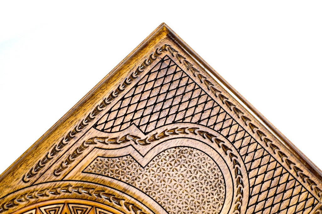 Backgammon Board - Ornamental With Epoxy - Unumperfectus