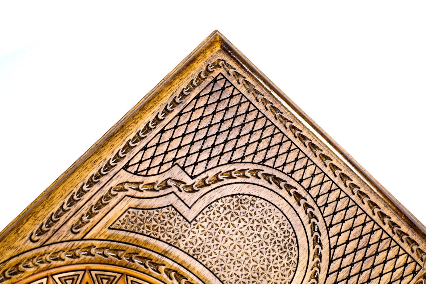 Backgammon Board - Ornamental With Epoxy - Unumperfectus