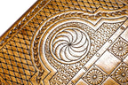 Ornamental Epoxy backgammon board - side profile showing the craftsmanship