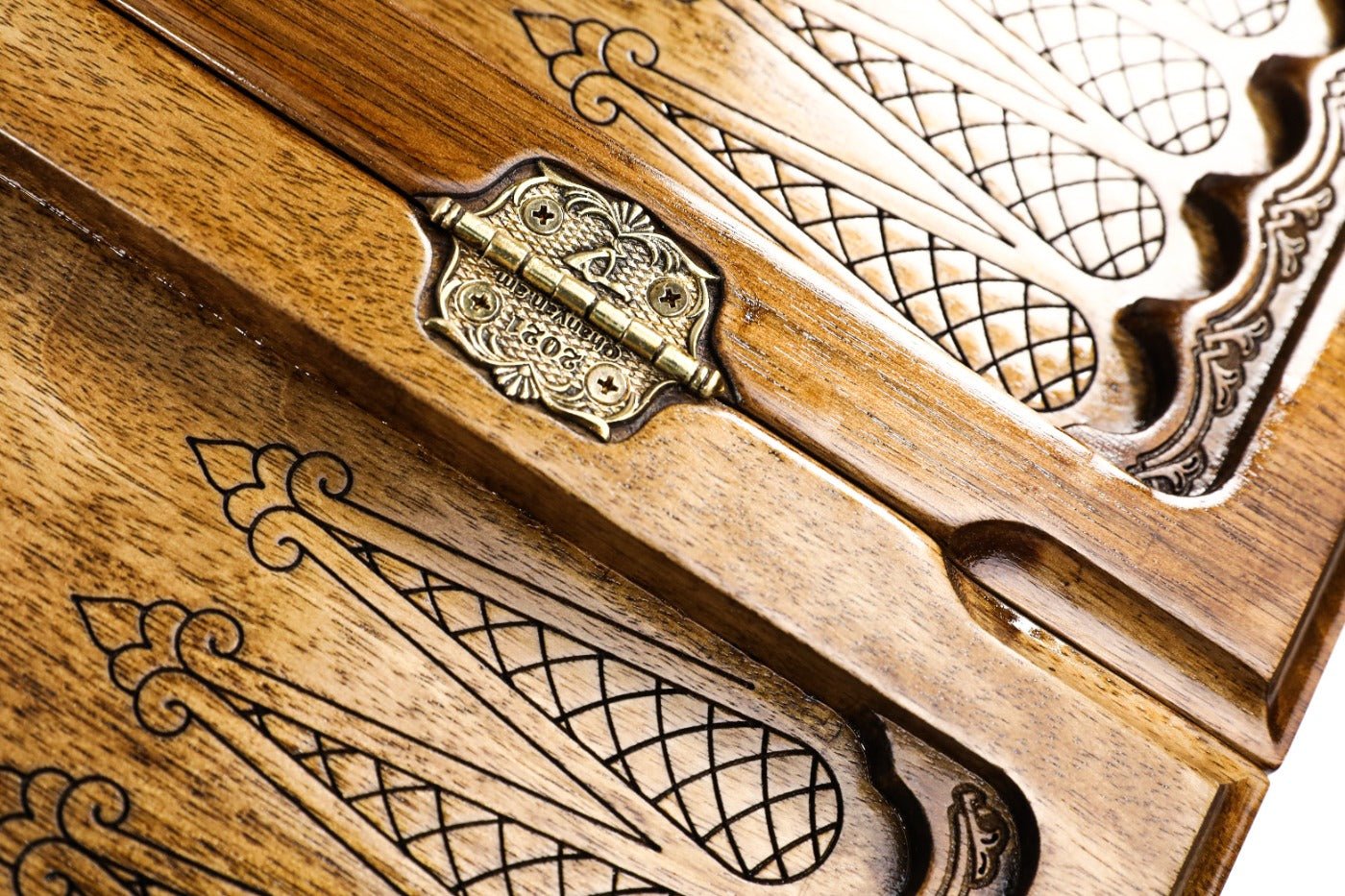 Backgammon Board - Ornamental With Epoxy - Unumperfectus