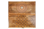 Ornamental Epoxy backgammon board - corner detail of the board