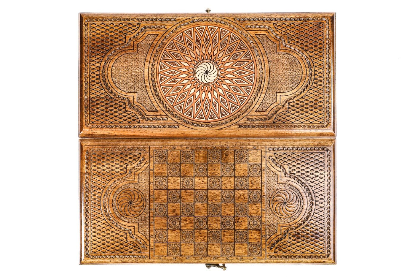 Backgammon Board - Ornamental With Epoxy - Unumperfectus