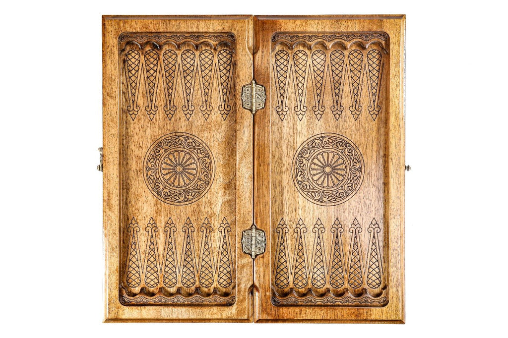 Backgammon Board - Ornamental With Epoxy - Unumperfectus