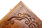 Armenian Ararat backgammon board - playing pieces and dice arranged on the board