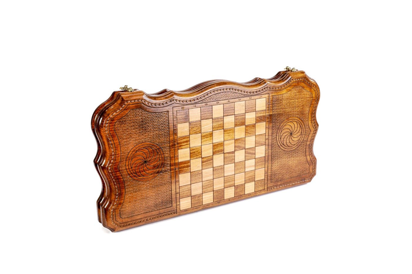 Wooden Backgammon Board Ornamental Classic 23.6" / 60 cm - Unumperfectus