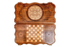Ornamental Classic / backgammon board - corner detail of the board
