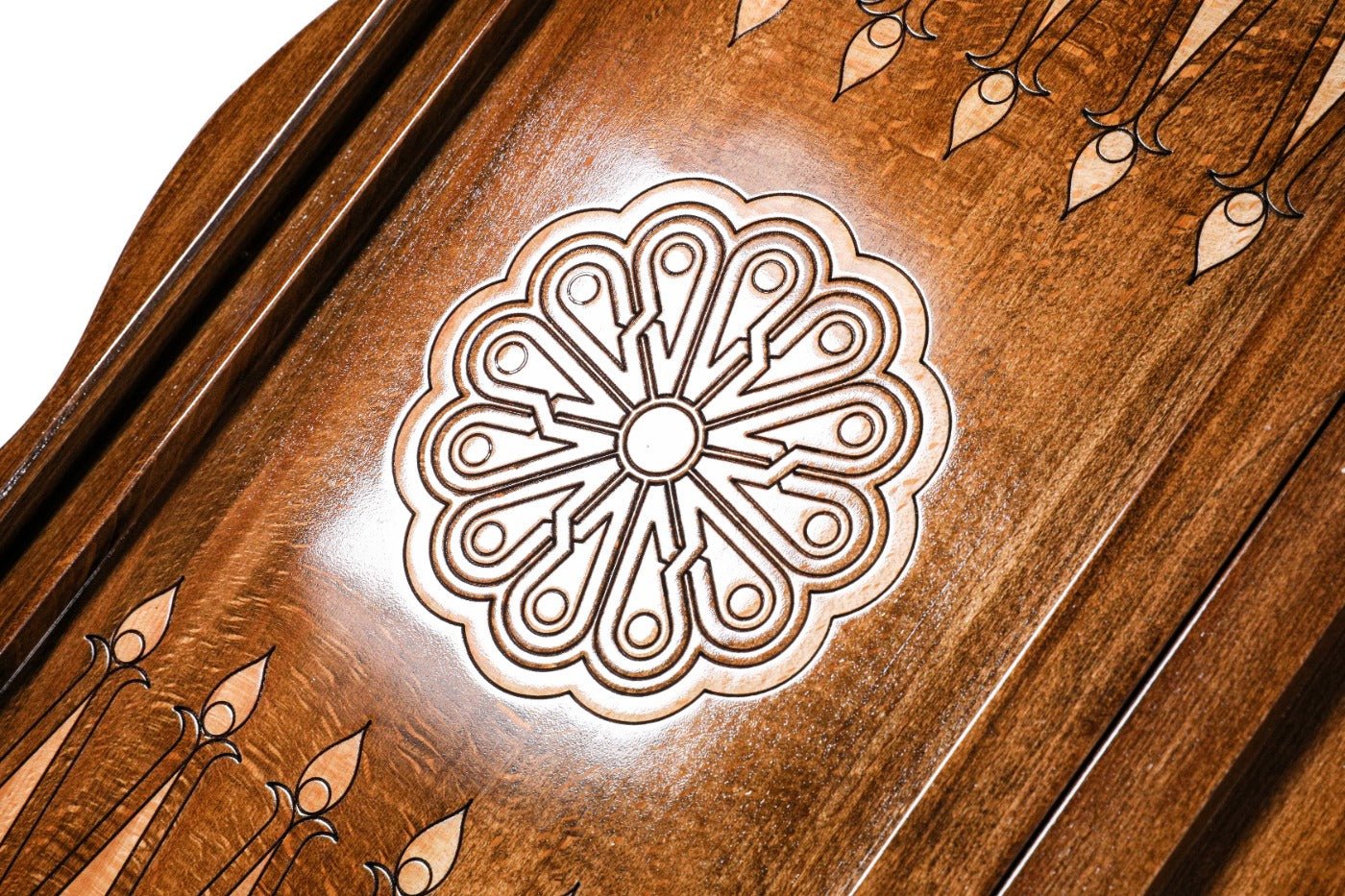 Wooden Backgammon Board Ornamental Classic 23.6" / 60 cm - Unumperfectus