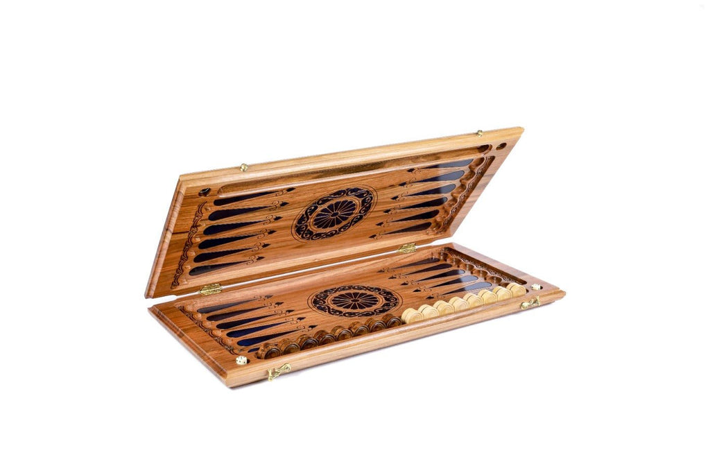 Backgammon Board - Dark Blue Epoxy Trees - Unumperfectus
