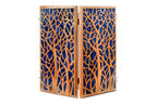 Dark Blue Epoxy Trees backgammon board in epoxy resin and wood by Hrachya Ohanyan