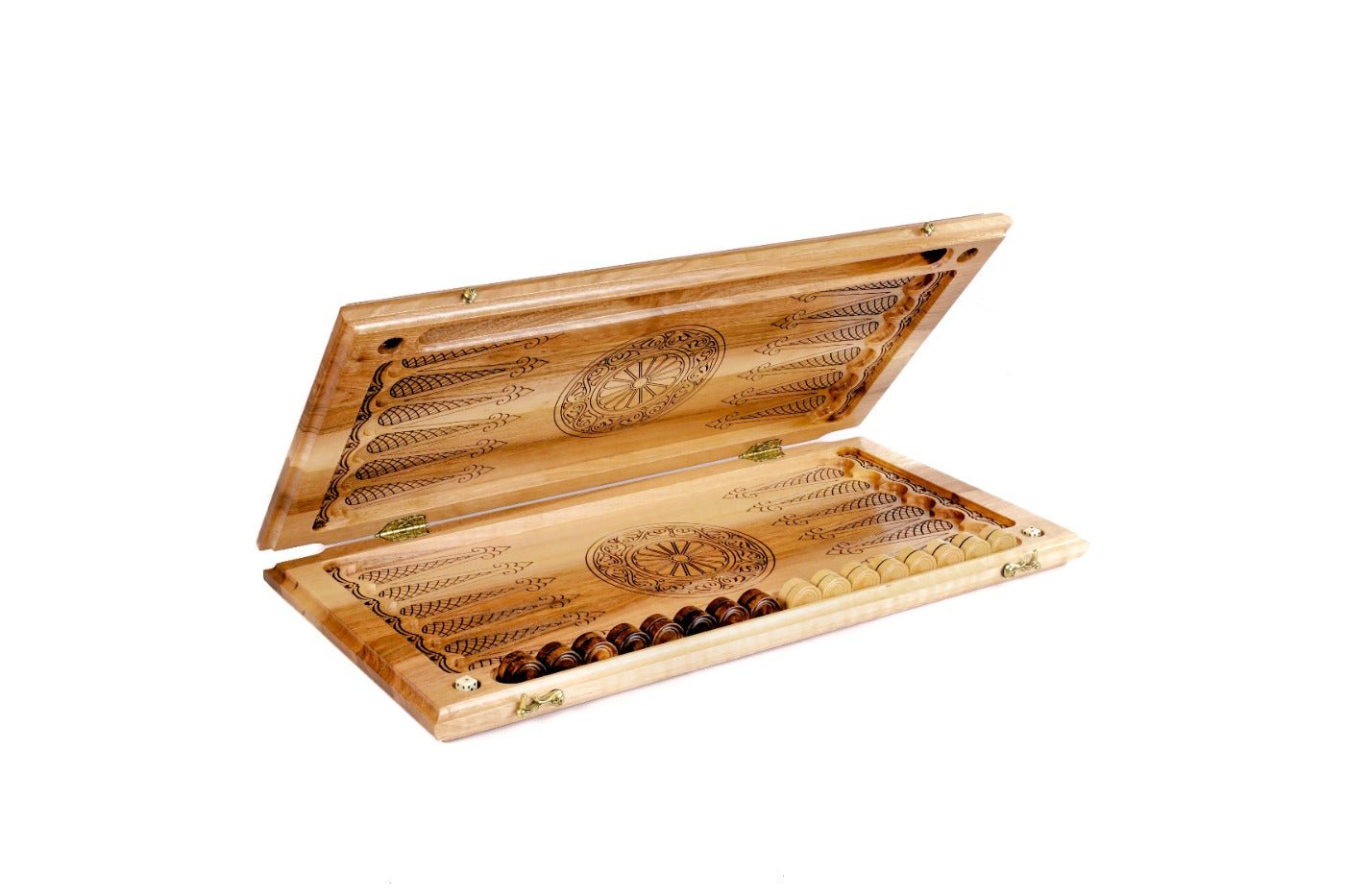 Backgammon Board - Pomegranate Classic Red Epoxy - Unumperfectus