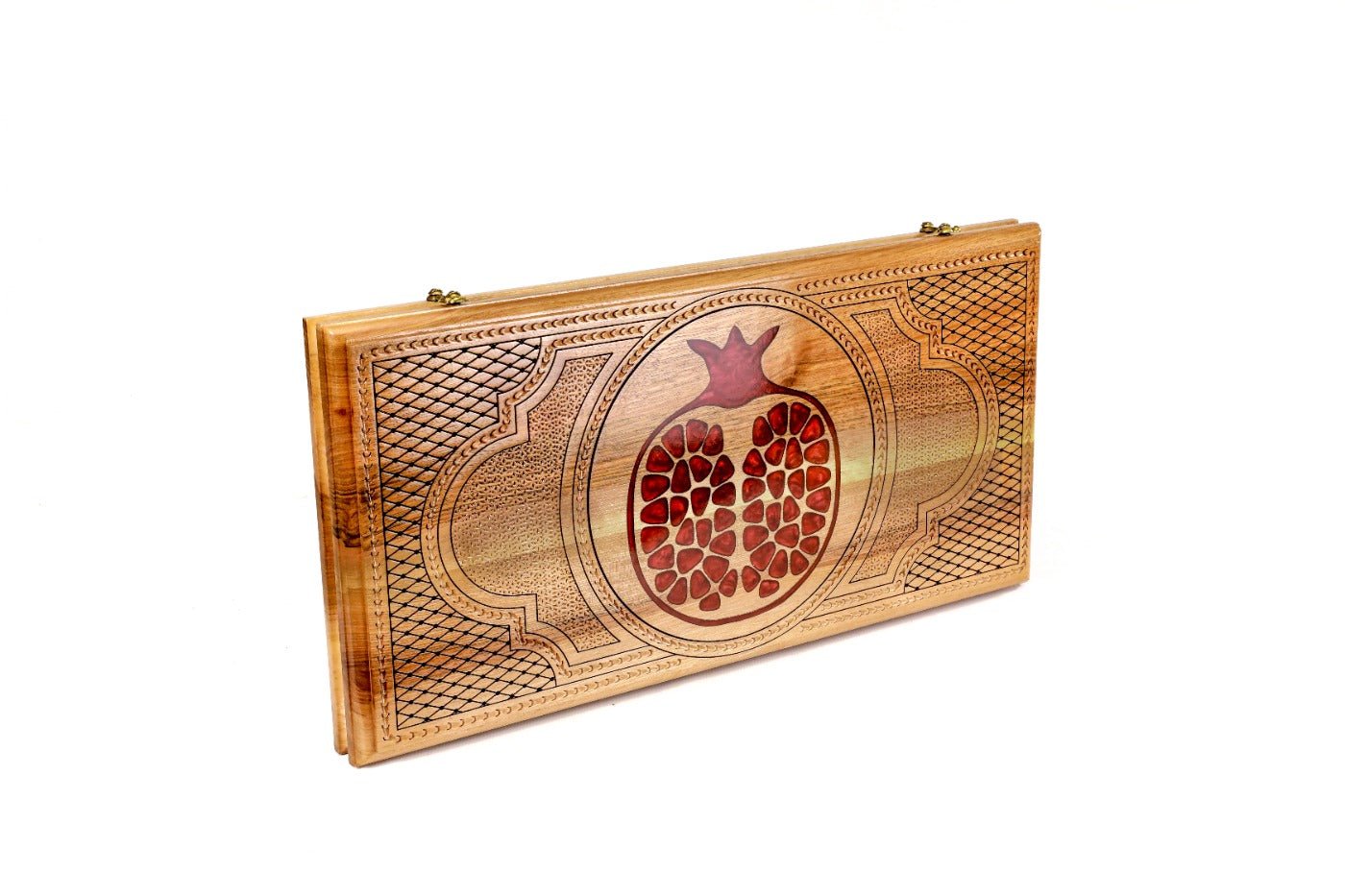 Backgammon Board - Pomegranate Classic Red Epoxy - Unumperfectus