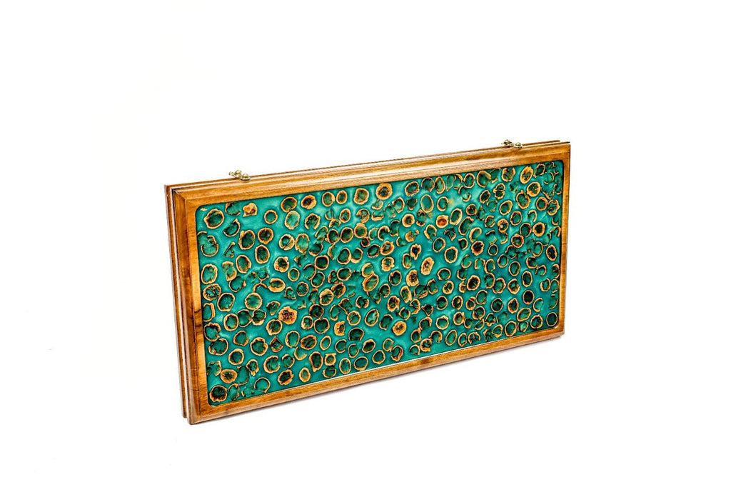 Backgammon Board - Nut Peel & Epoxy - Unumperfectus