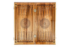 Nut Peel Epoxy backgammon board - angled view