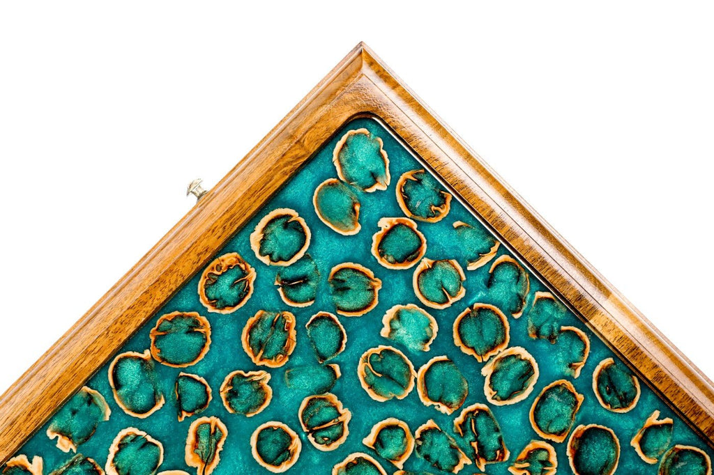 Backgammon Board - Nut Peel & Epoxy - Unumperfectus