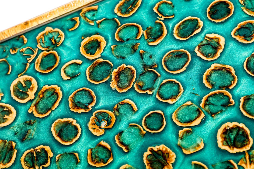 Backgammon Board - Nut Peel & Epoxy - Unumperfectus