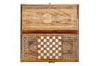 Lori Carpet Classic backgammon board - corner detail of the board
