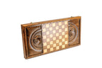 David of Sassoun backgammon board in wood by Hrachya Ohanyan