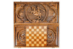 David of Sassoun backgammon board - corner detail of the board