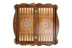 Bear backgammon board - angled view