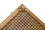 Octagram backgammon board - side profile showing the craftsmanship