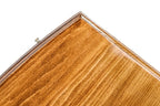 Classic Arch Style backgammon board - playing pieces and dice arranged on the board