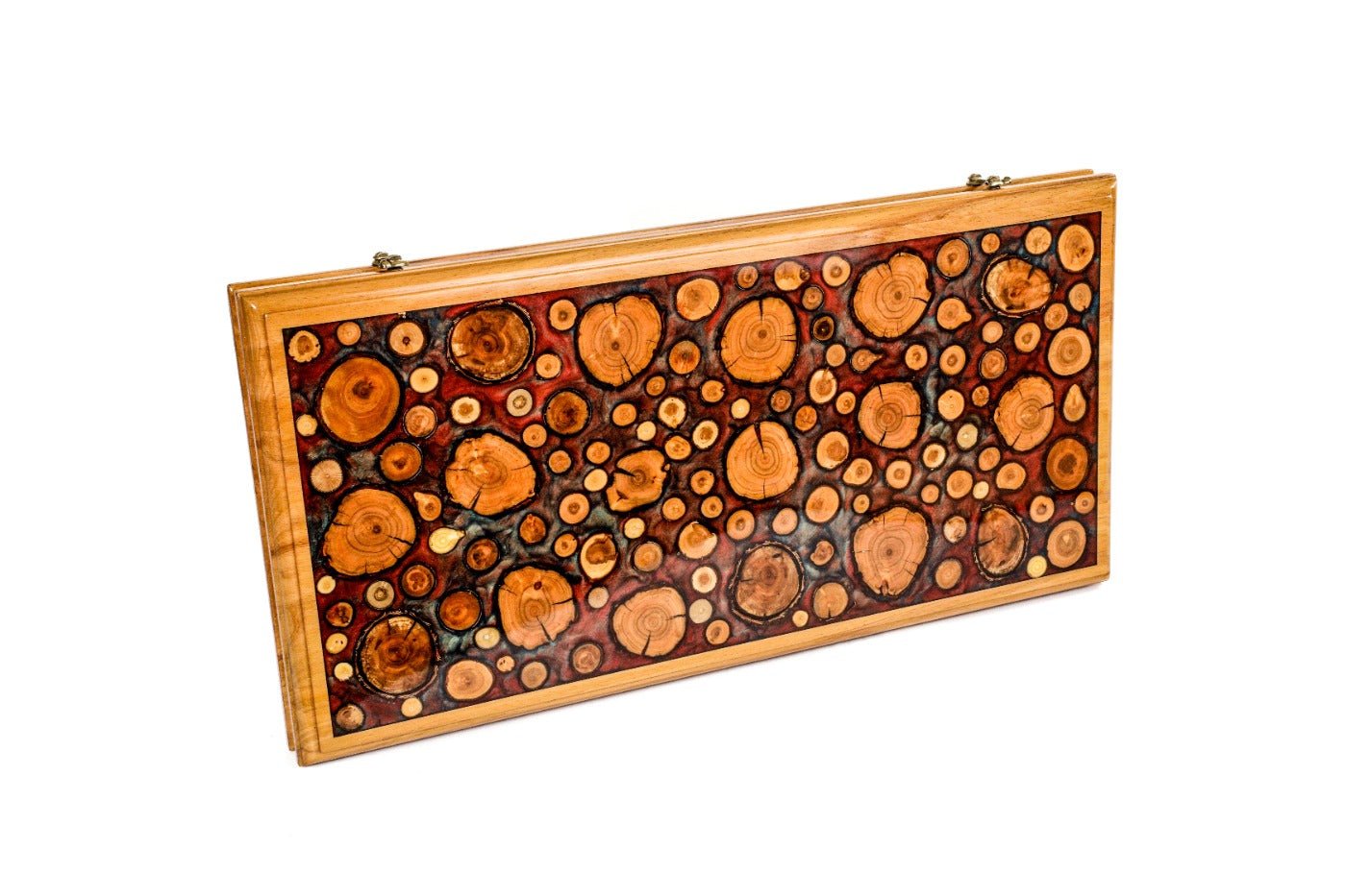 Backgammon Board - Tree Branch Epoxy Double-Sided - Unumperfectus