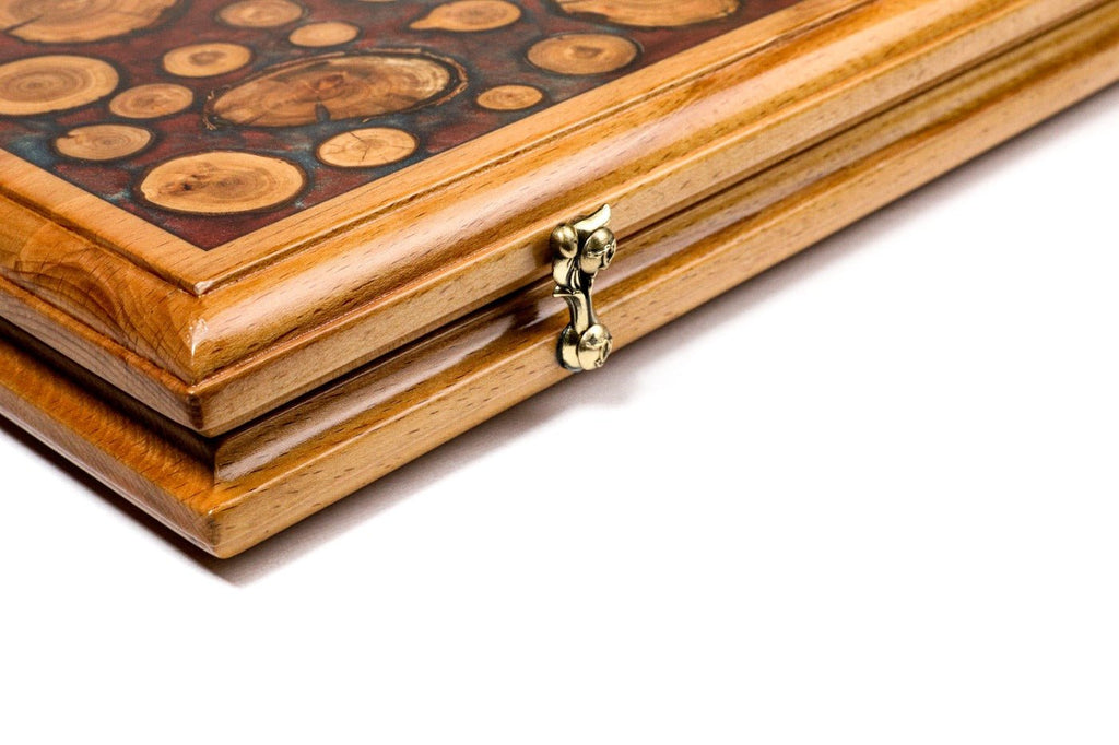 Backgammon Board - Tree Branch Epoxy Double-Sided - Unumperfectus