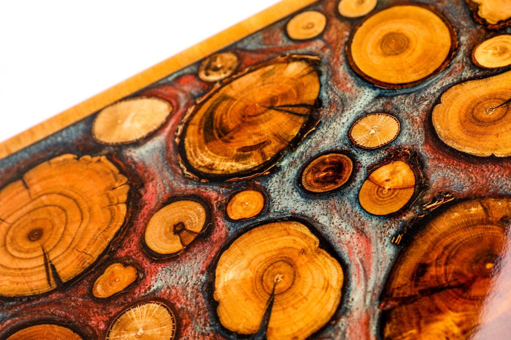 Backgammon Board - Tree Branch Epoxy Double-Sided - Unumperfectus