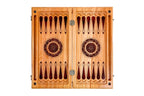 Tree Branch Epoxy Double Sided backgammon board - carrying case and accessories