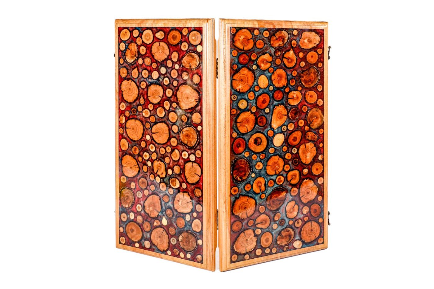 Backgammon Board - Tree Branch Epoxy Double-Sided - Unumperfectus