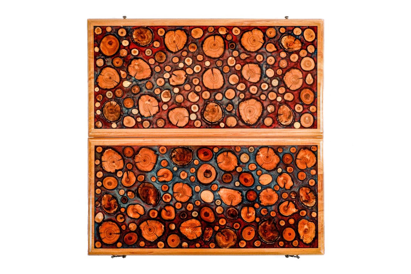 Backgammon Board - Tree Branch Epoxy Double-Sided - Unumperfectus