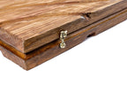 Stripes backgammon board - playing pieces and dice arranged on the board