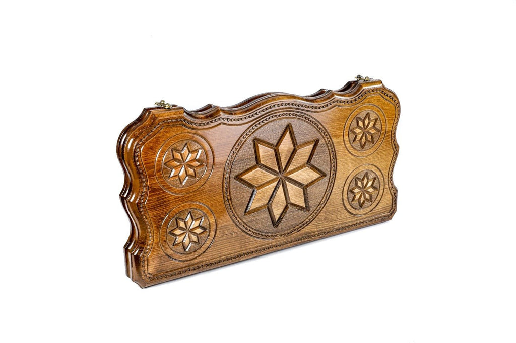 Wooden Backgammon Board Tiger 23.6" | 60 cm - Unumperfectus