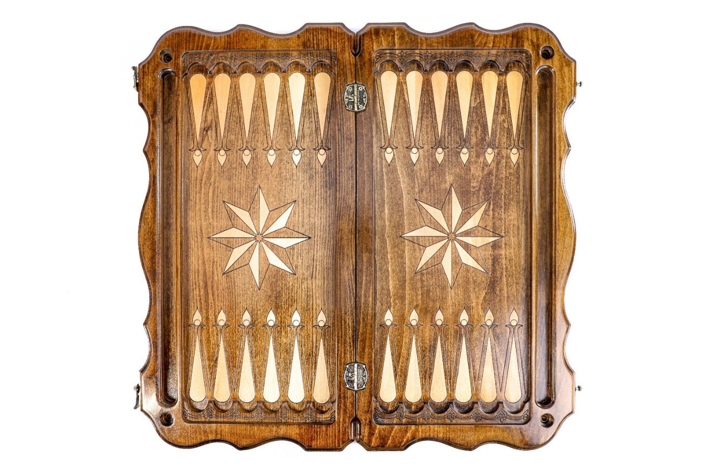 Wooden Backgammon Board Tiger 23.6" | 60 cm - Unumperfectus