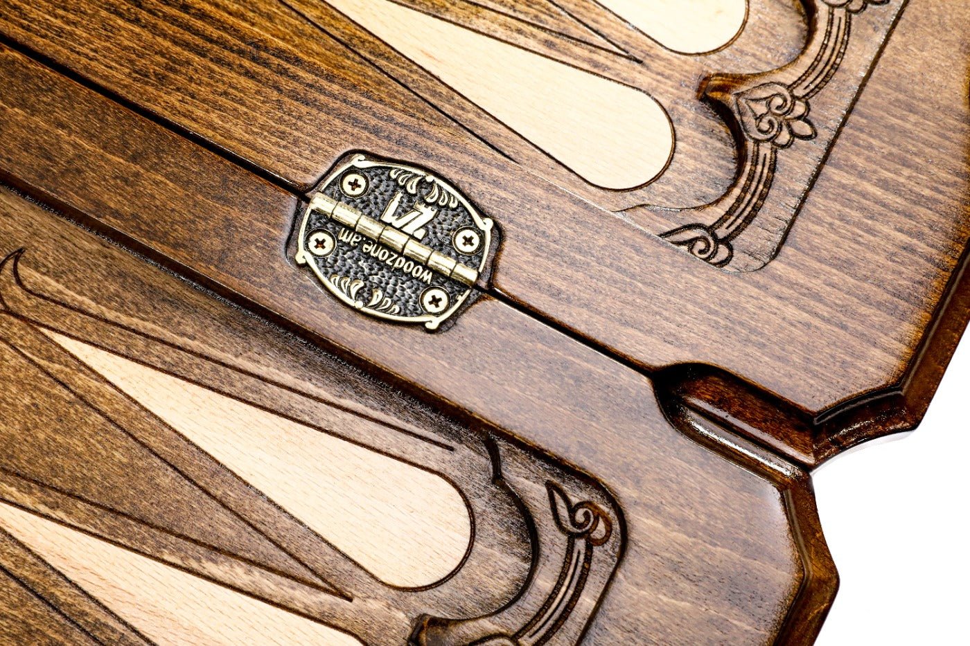 Wooden Backgammon Board Tiger 23.6" | 60 cm - Unumperfectus