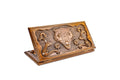 Wooden backgammon board with wolf design 23.6 inch